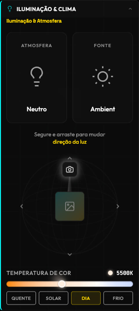 Iluminação: estilo, direção e temperatura