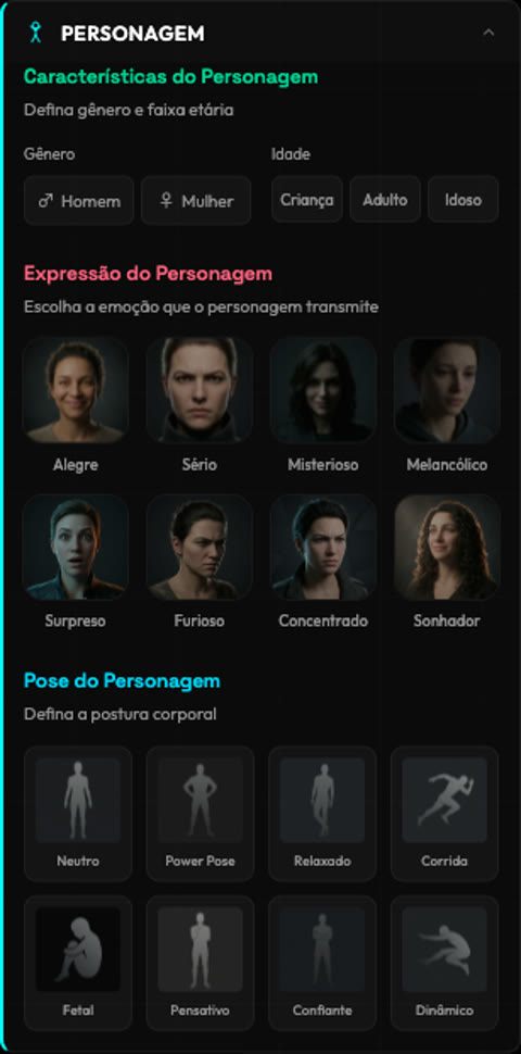 Personagem: características e atuação